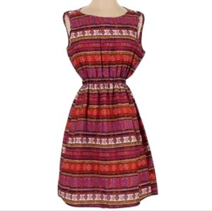 Speed Control ~ Boho Aztec Print Sleeveless Mini Dress M